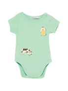 Tutina per neonato Bobo Choches verde con stampa Farm Adventure - Rubino Kids