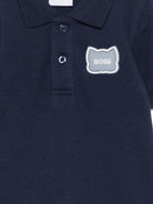 Tutina per neonato Boss Kids blu con dettaglio applicato - Rubino Kids