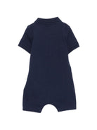 Tutina per neonato Boss Kids blu con dettaglio applicato - Rubino Kids