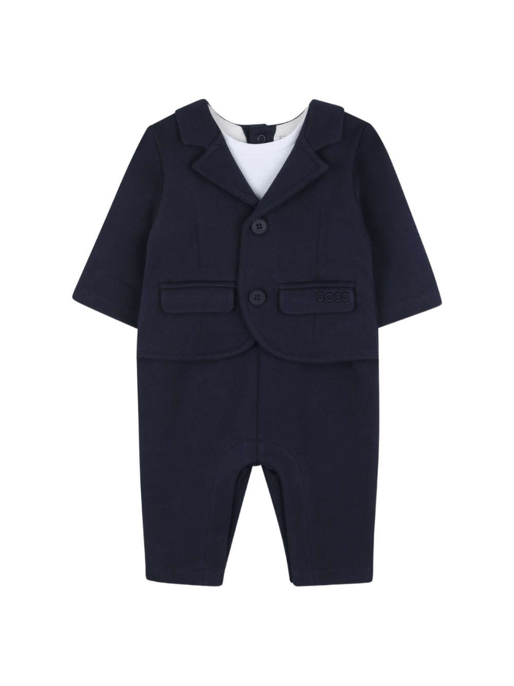 Tutina per neonato Boss Kids blu con modello blazer con bottoni - Rubino Kids