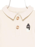 Tutina per neonato Donsje beige con ricamo pupazzo di neve - Rubino Kids