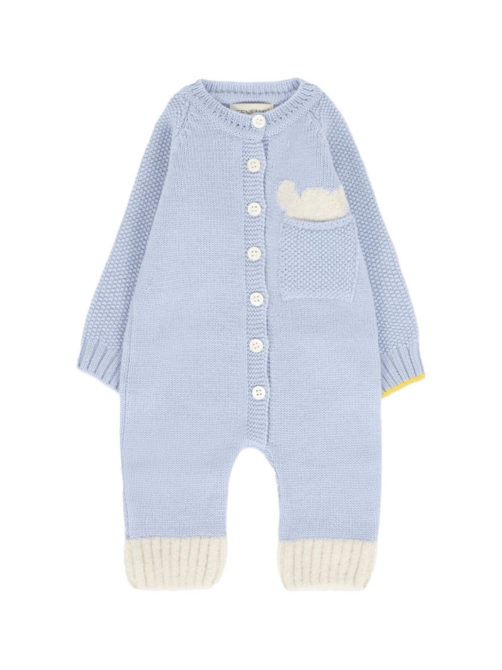 Tutina per neonato Gensami Kids azzurra con chiusura con bottoni - Rubino Kids