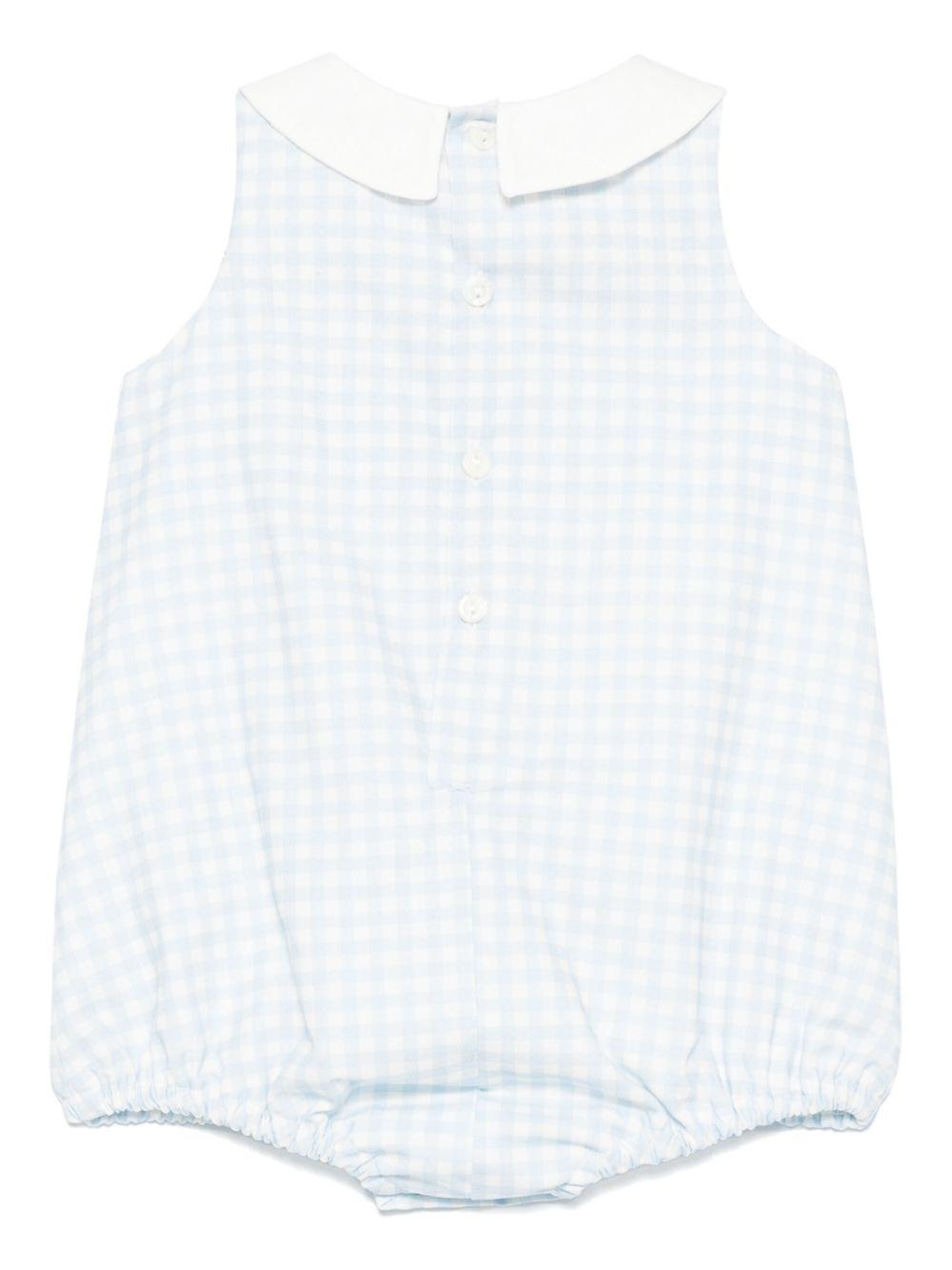 Tutina per neonato La Stupenderia azzurro a quadretti - Rubino Kids