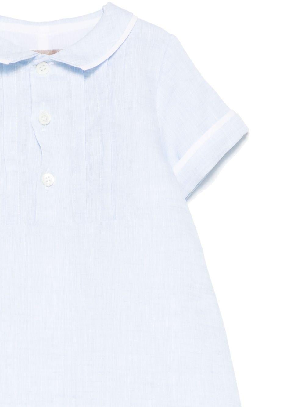 Tutina per neonato La Stupenderia azzurro plissettata - Rubino Kids