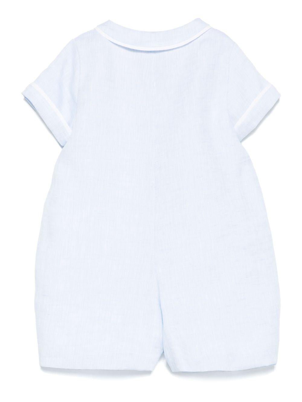 Tutina per neonato La Stupenderia azzurro plissettata - Rubino Kids