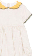 Tutina per neonato La Stupenderia beige con colletto a contrasto - Rubino Kids