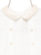 Tutina per neonato La Stupenderia beige con colletto alla Peter Pan - Rubino Kids