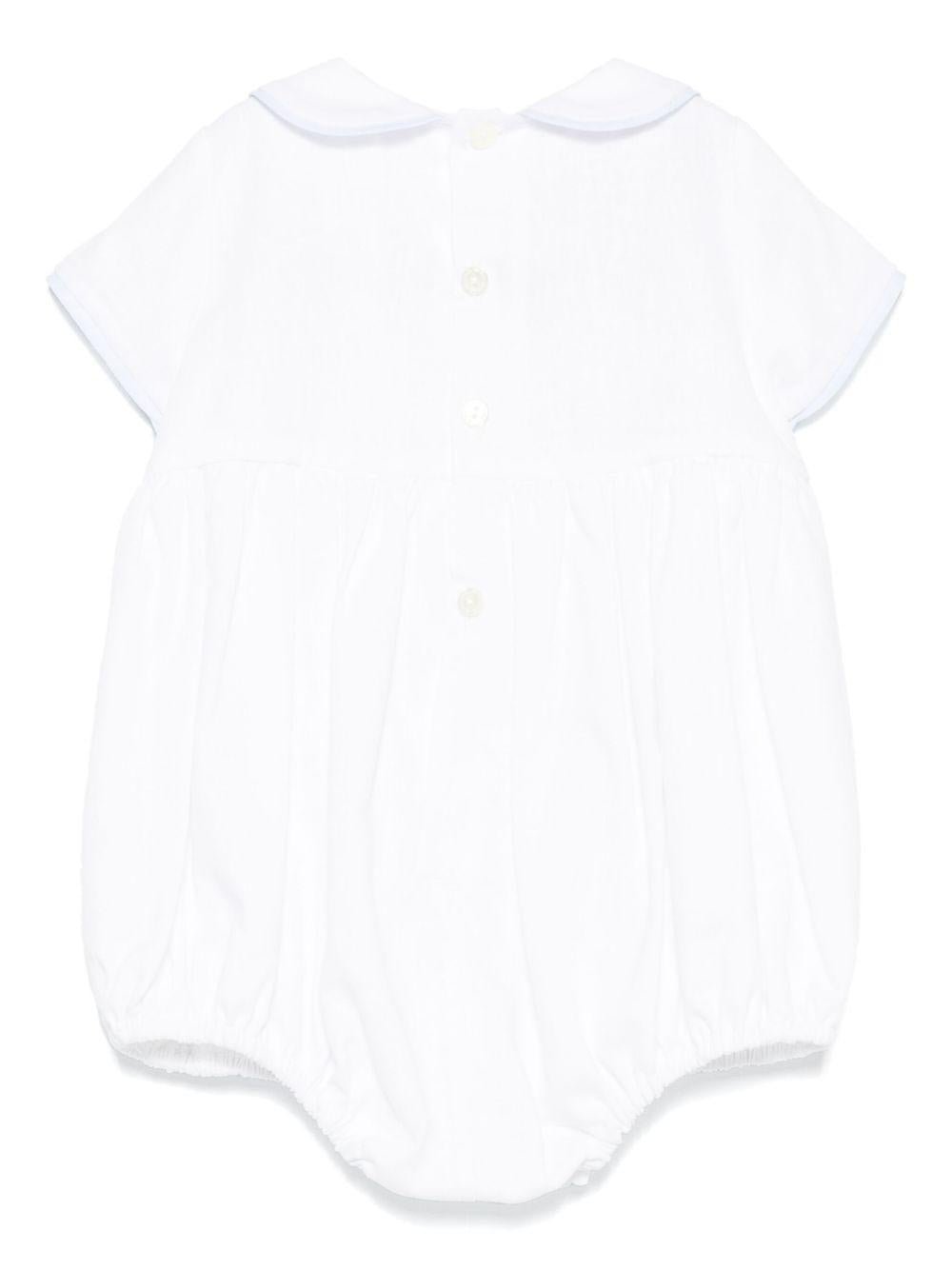 Tutina per neonato La Stupenderia bianco con bordi a contrasto - Rubino Kids