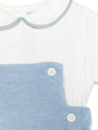 Tutina per neonato La Stupenderia bianco e azzurro a pois - Rubino Kids