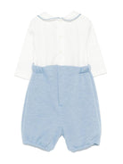 Tutina per neonato La Stupenderia bianco e azzurro a pois - Rubino Kids