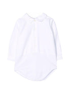 Tutina per neonato Mariella Ferrari bianca con colletto classico - Rubino Kids