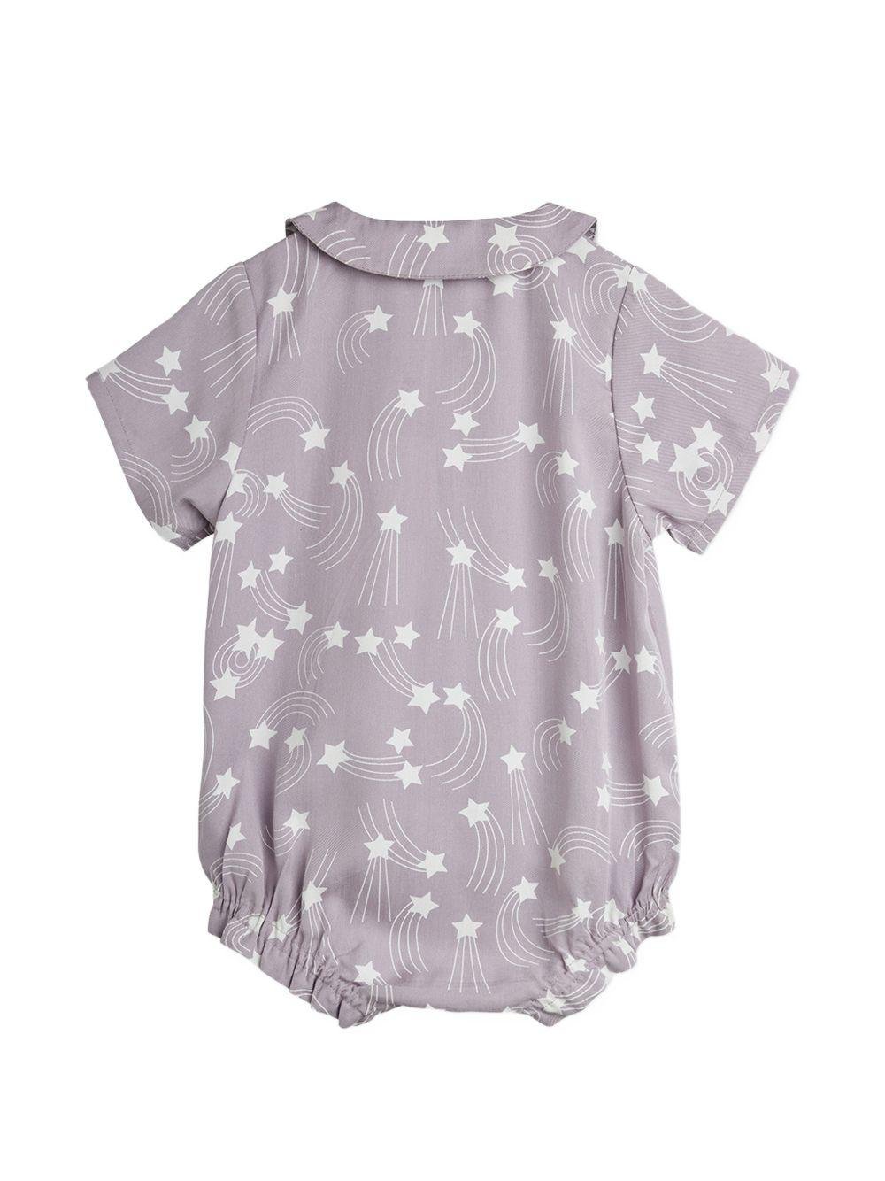 Tutina per neonato Mini Rodini viola con stampa stelle all - over - Rubino Kids