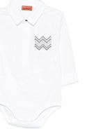 Tutina per neonato Missoni Kids bianca con motivo a zigzag - Rubino Kids