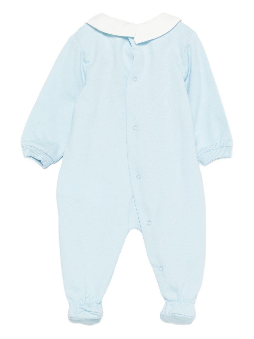 Tutina per neonato Moschino Kids azzurra con motivo Teddy Bear - Rubino Kids