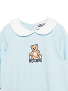 Tutina per neonato Moschino Kids azzurra con motivo Teddy Bear - Rubino Kids