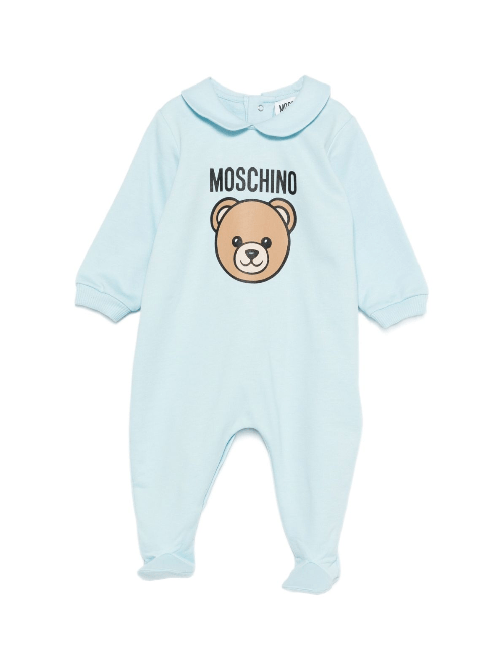 Tutina per neonato Moschino Kids azzurra con motivo Teddy Bear - Rubino Kids