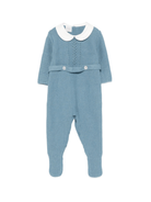 Tutina per neonato Paz Rodríguez blu con colletto alla Peter Pan - Rubino Kids