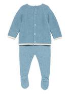 Tutina per neonato Paz Rodriguez blu con motivo testurizzato - Rubino Kids