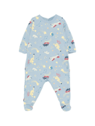 Tutina per neonato Petit Bateau azzurra con stampa all - over - Rubino Kids