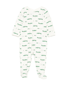 Tutina per neonato Petit Bateau bianca con stampa coccodrillo - Rubino Kids
