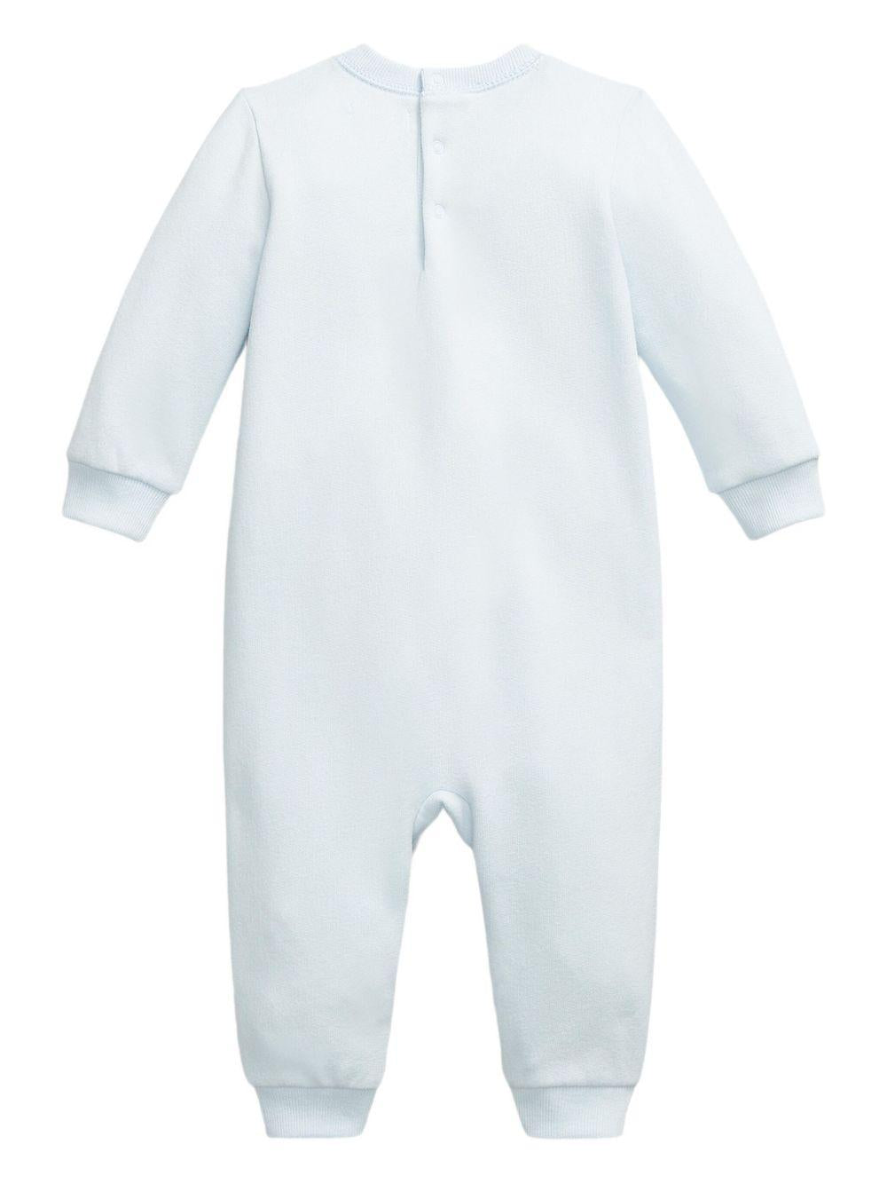 Tutina per neonato POLO RALPH LAUREN KIDS azzurro con stampa Polo Bear - Rubino Kids