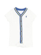Tutina per neonato Polo Ralph Lauren Kids bianca con motivo Polo Pony - Rubino Kids