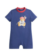 Tutina per neonato Polo Ralph Lauren Kids blu con stampa Polo Bear - Rubino Kids
