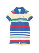 Tutina per neonato Polo Ralph Lauren Kids multicolore con caratteristico motivo Polo Pony - Rubino Kids