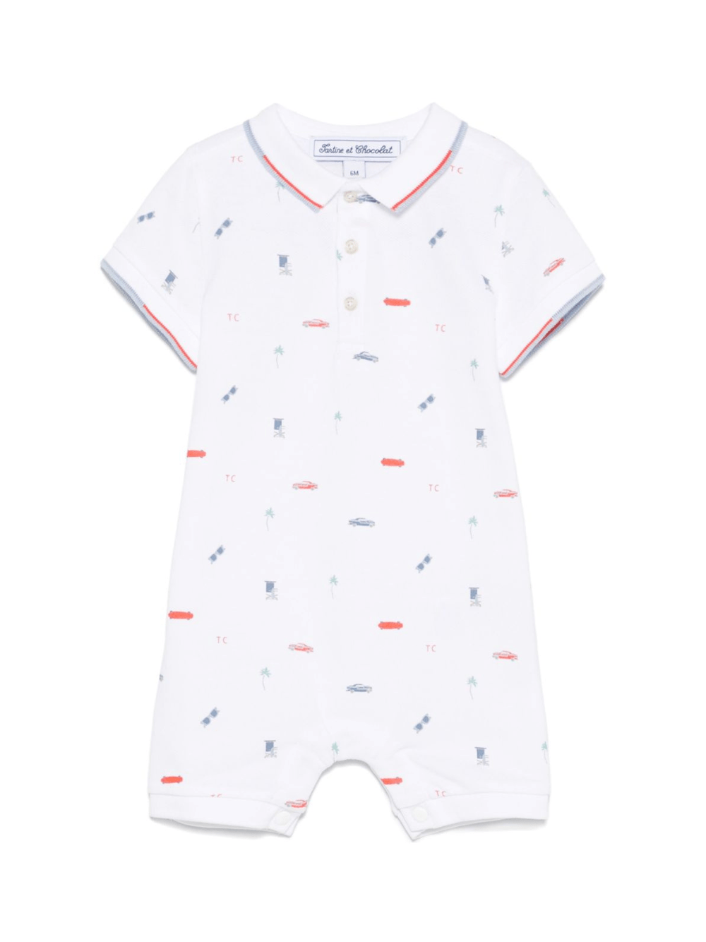 Tutina per neonato Tartine Et Chocolat bianco con stampa grafica - Rubino Kids