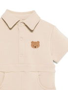 Tutina Piebe per neonati DONSJE beige con colletto polo - Rubino Kids