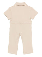 Tutina Piebe per neonati DONSJE beige con colletto polo - Rubino Kids