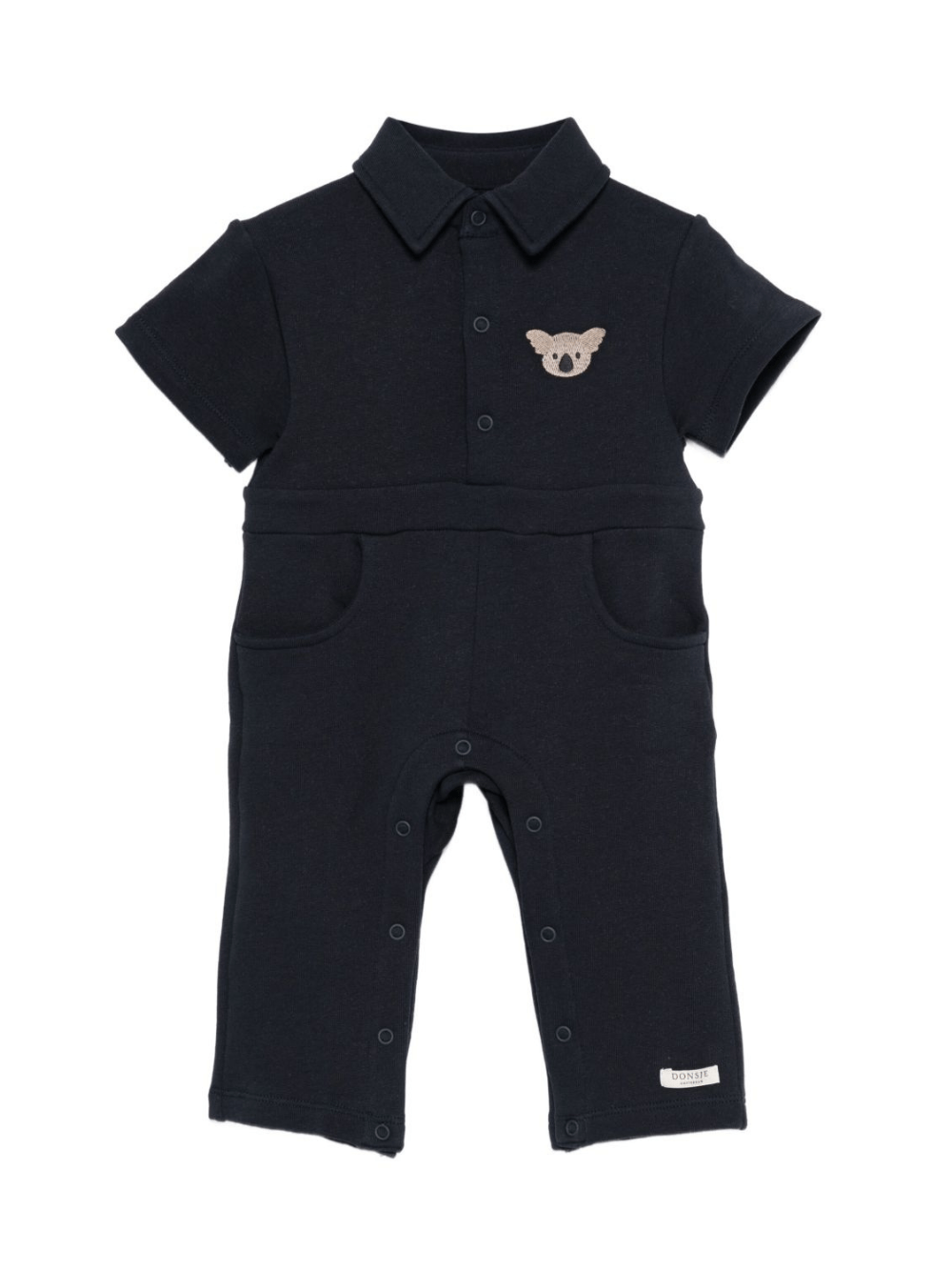 Tutina Piebe per neonati DONSJE blu con colletto polo - Rubino Kids