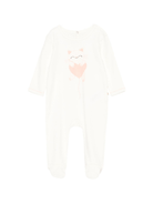 Tutine per neonata Billieblush bianco con stampa gatto - Rubino Kids