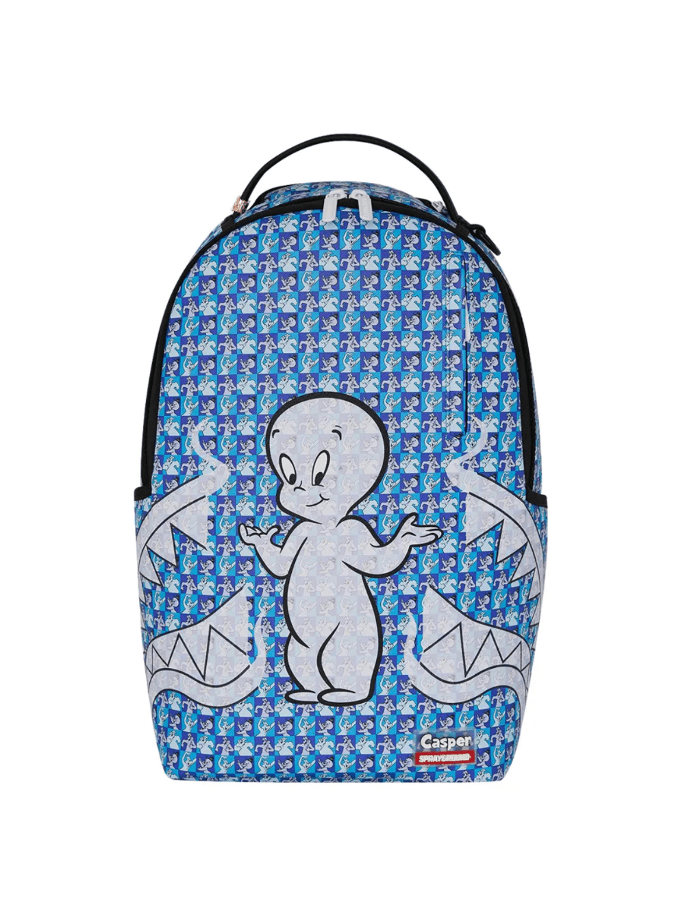 Zaino Casper per bambini Sprayground Kid blu con dettaglio logo gommato - Rubino Kids