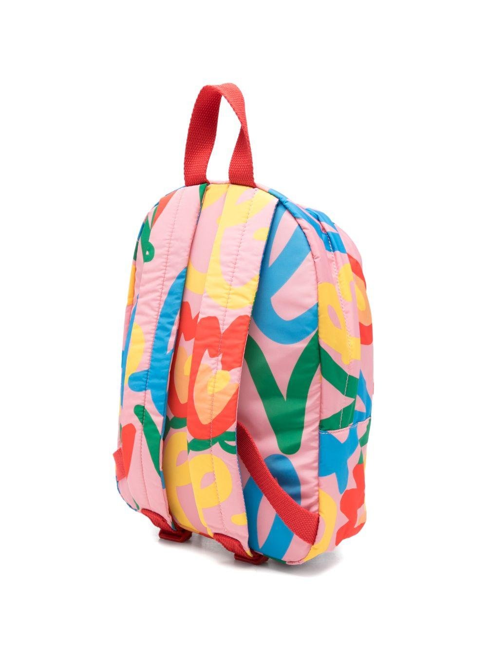 Zaino disegnato per bambina Stella McCartney Kids multicolor con manico - Rubino Kids
