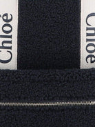 Zaino per bambina Chloé Kids blu con spalline con logo ricamato - Rubino Kids