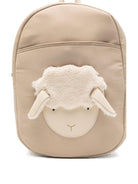 Zaino per bambina Donsje beige con applicazione muso di pecora - Rubino Kids