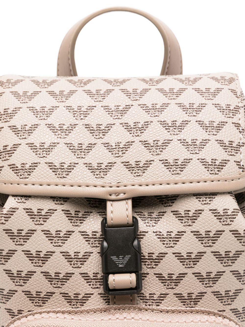 Zaino per bambina Emporio Armani Kids beige con coulisse - Rubino Kids