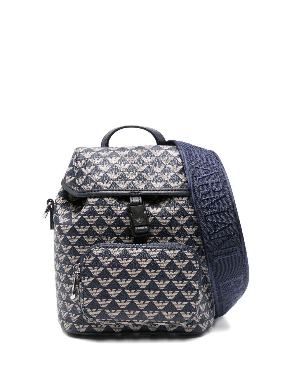 Zaino per bambina Emporio Armani Kids blu navy con coulisse - Rubino Kids