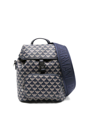 Zaino per bambina Emporio Armani Kids blu navy con coulisse