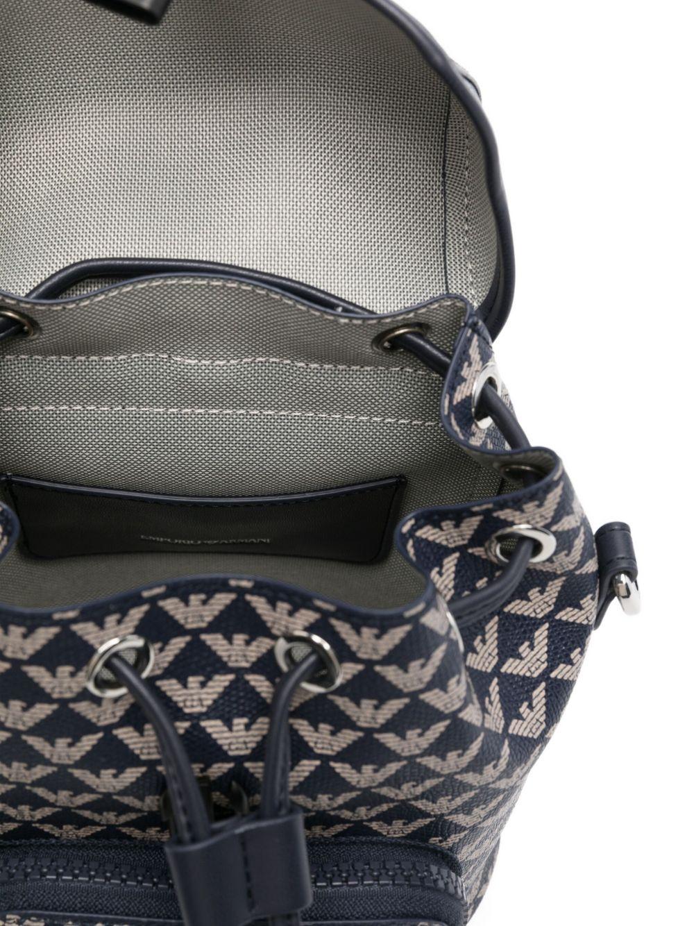 Zaino per bambina Emporio Armani Kids blu navy con coulisse - Rubino Kids