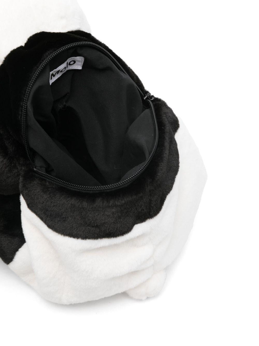 Zaino per bambina Molo Panda bianco e nero con dettagli in 3D - Rubino Kids