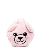 Zaino per bambina Moschino Kids rosa con motivo Teddy Bear - Rubino Kids