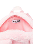 Zaino per bambina Moschino Kids rosa con motivo Teddy Bear - Rubino Kids