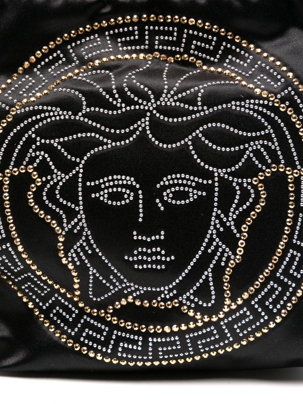 Zaino per bambina Versace Kids nero con motivo Medusa - Rubino Kids