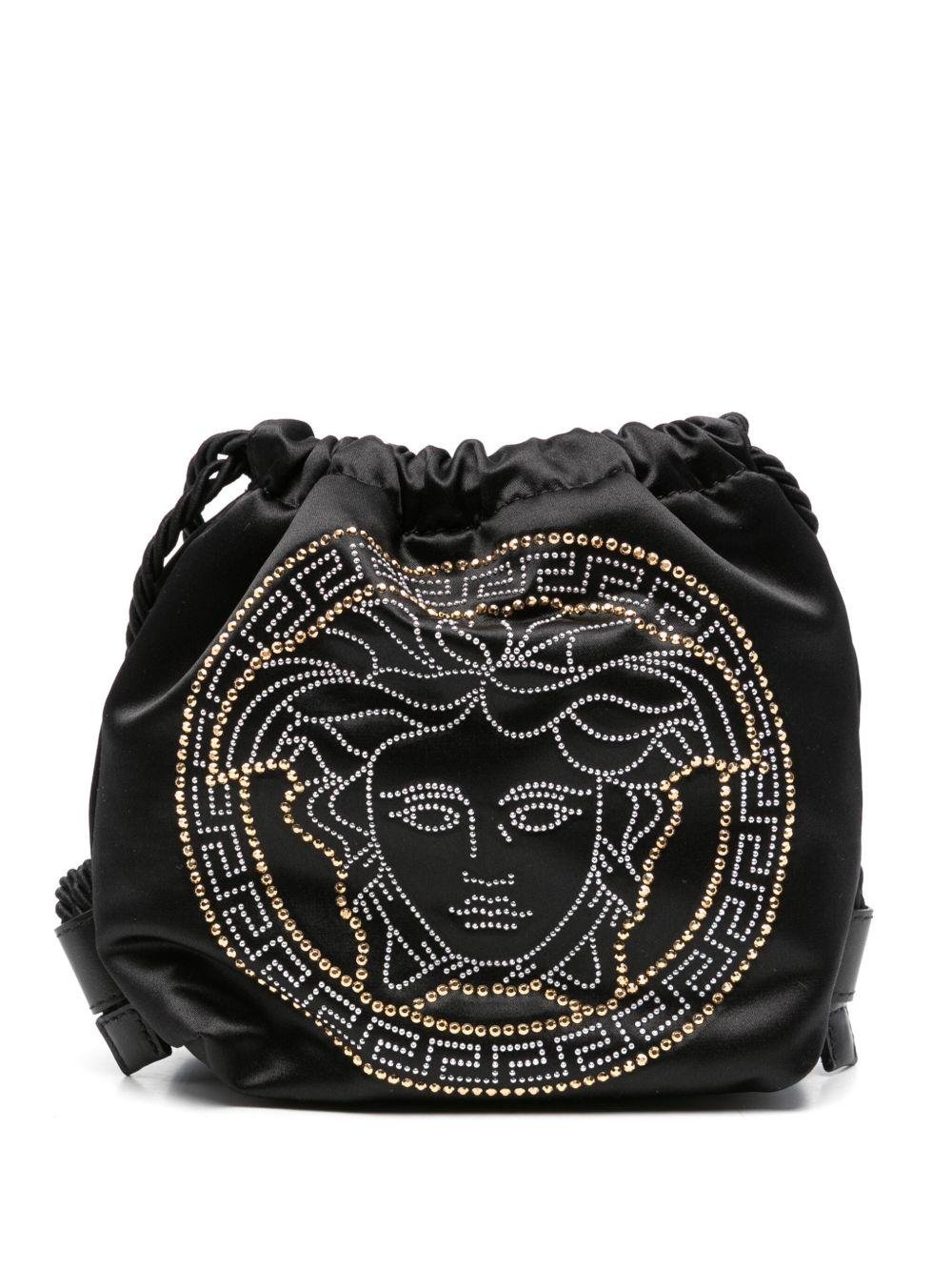 Zaino per bambina Versace Kids nero con motivo Medusa - Rubino Kids