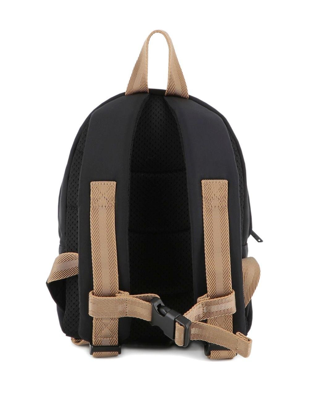 Zaino per bambini Boss Kids nero con chiusura superiore con zip - Rubino Kids