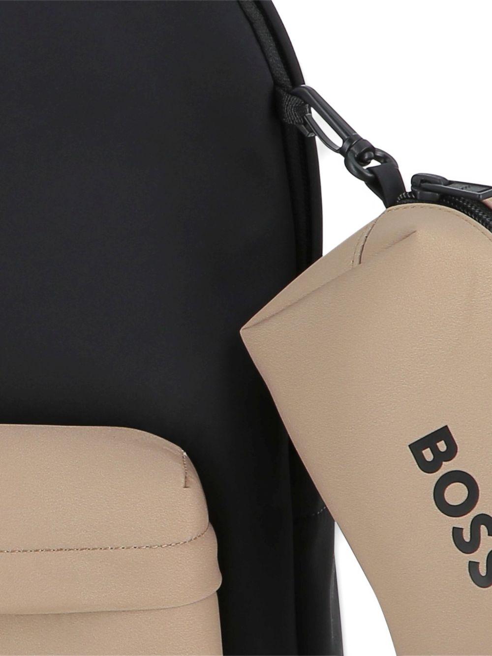 Zaino per bambini Boss Kids nero con chiusura superiore con zip - Rubino Kids