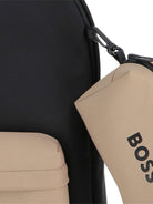 Zaino per bambini Boss Kids nero con chiusura superiore con zip - Rubino Kids