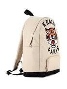 Zaino per bambini Kenzo Kids beige con ricamo con logo - Rubino Kids